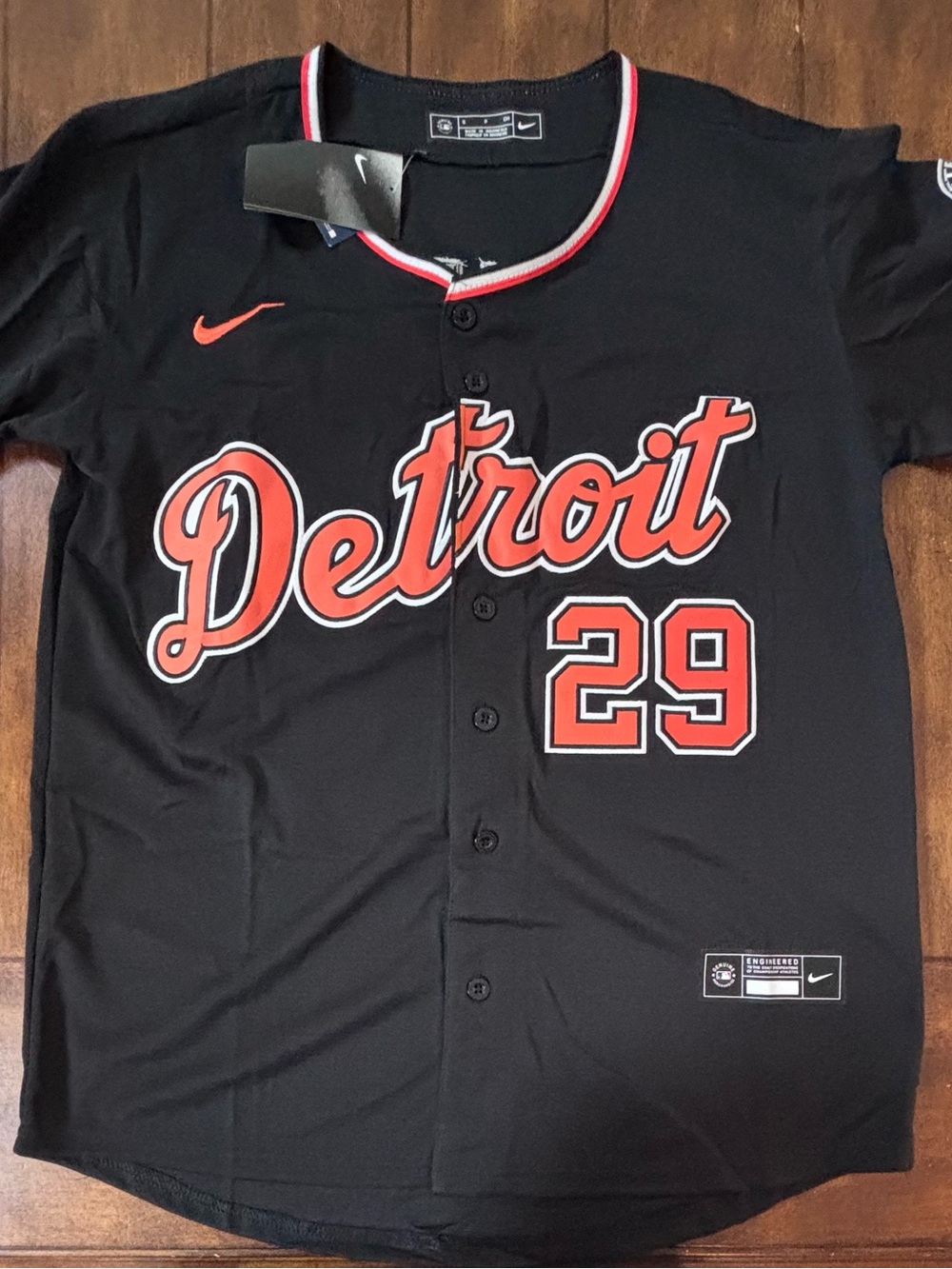 Detroit Tigers Tarik Skubal Adult Small  (Black) Alternate Jersey NWT